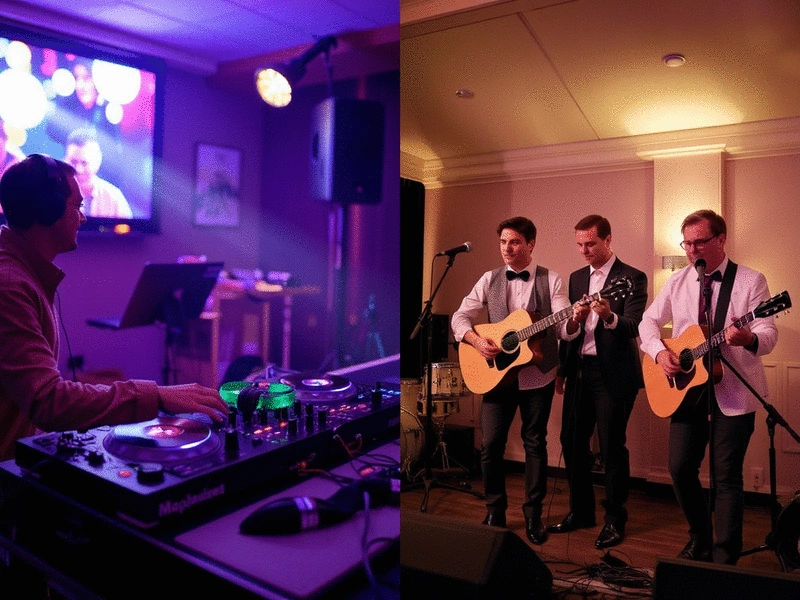 The Pros and Cons of Hiring a DJ vs. a Live Band for Your Wedding